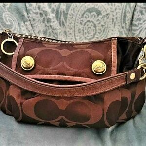 Vintage Coach, Classic C, Small, Brown